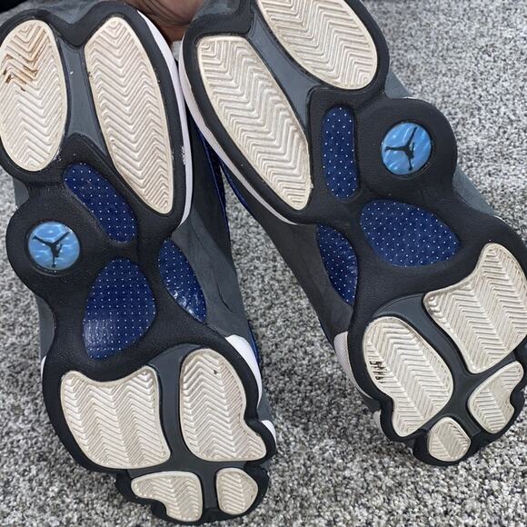 Men’s Jordan 13 XIII Sneakers Shoes 2004 Blue White Size 12 - Style 310004-441 - Picture 3 of 13